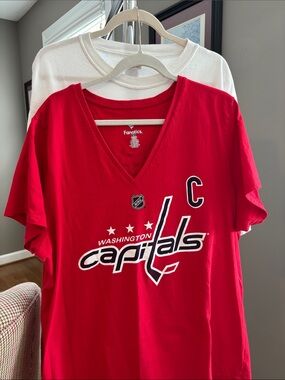 TWO Alexander Ovechkin Washington Capitals 3XL Tops Fanatics and Barstool